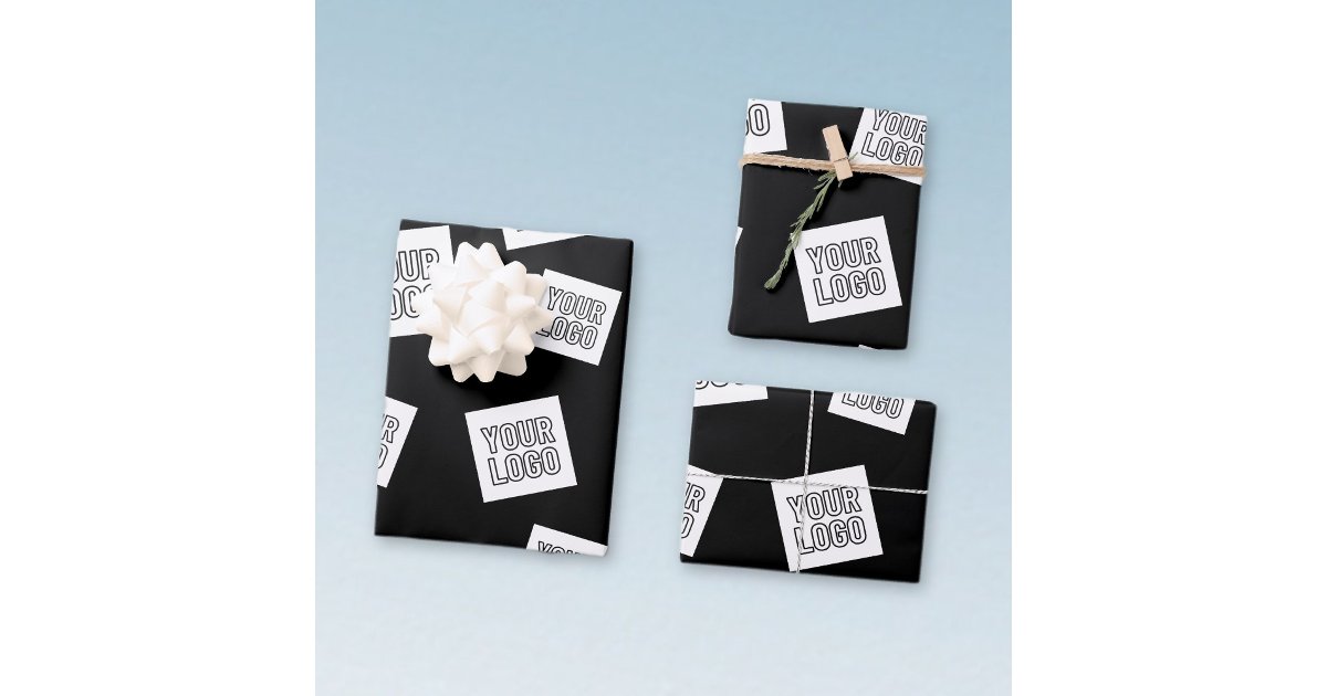 Random Wrapping Paper Your Logo, Photo or other Image | Random Placement Wrapping Paper ...