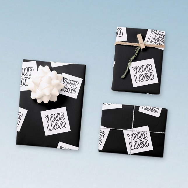 Your Logo, Photo or other Image | Random Placement Wrapping Paper Sheets (Creator Uploaded)