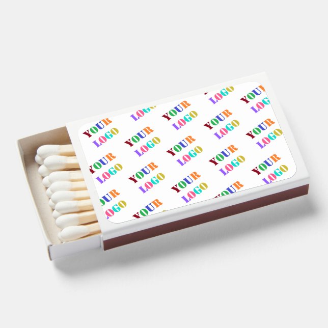Your Logo Photo Promotional Company Matchboxes (Front Open)