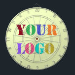 Your Logo Photo Promotional Dart Board<br><div class="desc">Your Colors - Custom Logo Your Business Promotional Personalized Gift - Make Unique Your Own Design - Add Your Logo / Image / Text / more - Resize and move or remove and add elements / image with customization tool. Choose / add your favorite background / text colors ! Good...</div>