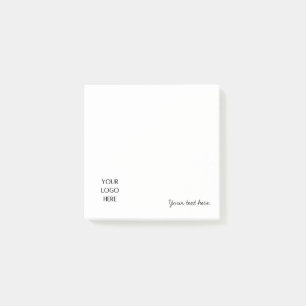 Your Logo Photo Template And Customizable Text Post-it Notes