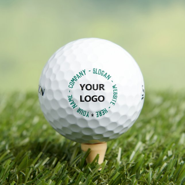 Your Logo Photo Text Name Colors Golf Balls Stamp (Insitu Tee)