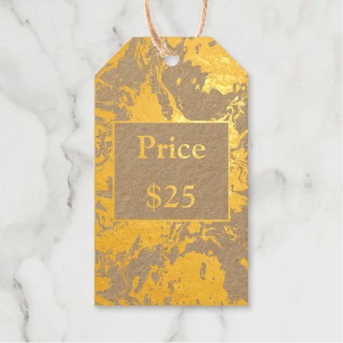 Your Logo Price Tag Gold Your Info Business