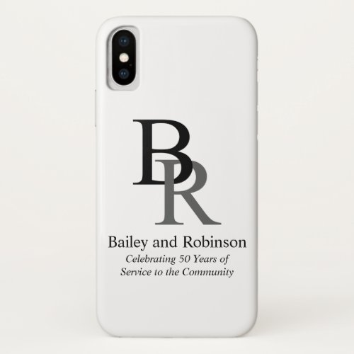Your Logo Professional Business Promotional iPhone X Case