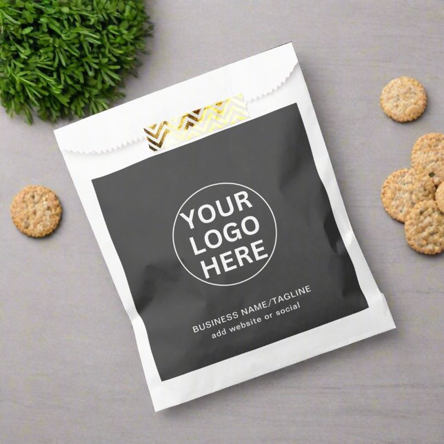 Your Logo Professional Business Promotional Gray Favor Bag (Creator Uploaded)