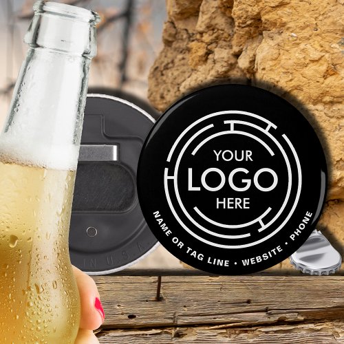 Your Logo Promotional Black Bottle Opener