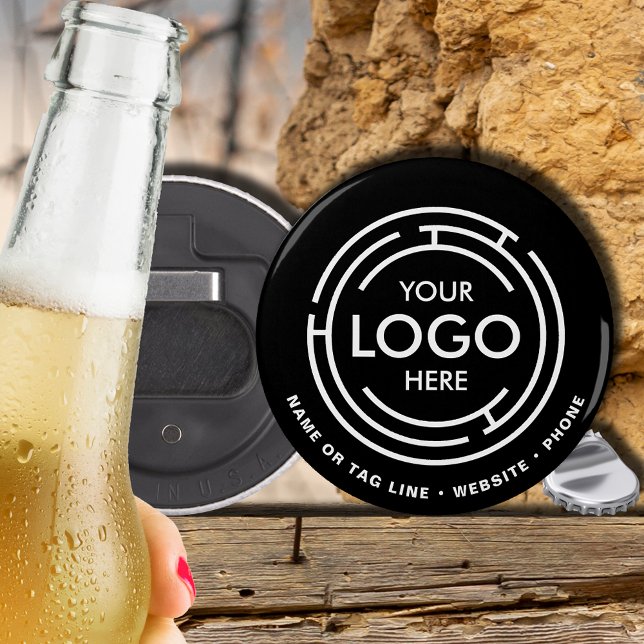 Your Logo Promotional Black Bottle Opener (Creator Uploaded)