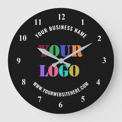 Your Logo Promotional Business Office Wall Clock