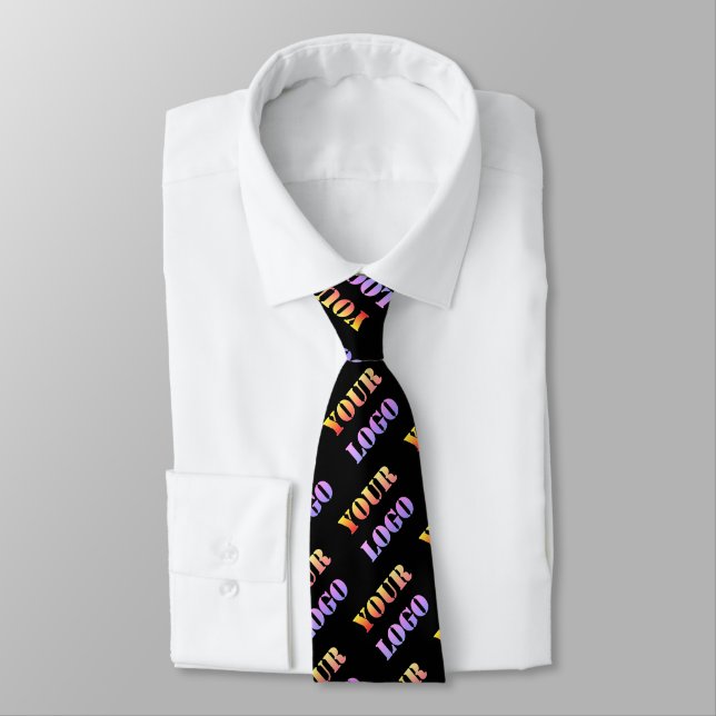 Your Logo Promotional Business Personalized Office Neck Tie (Tied)