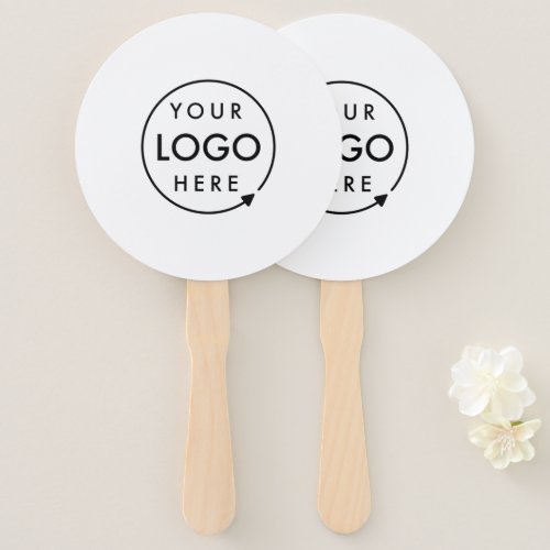 Your Logo  Promotional Modern Corporate Hand Fan