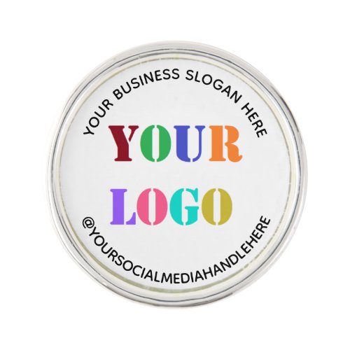 Your Logo Promotional Social Media Name Lapel Pin 