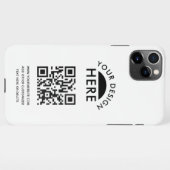 Your Logo & QR Code Business Promotiona iPhone Cas iPhone Case (Back Horizontal)