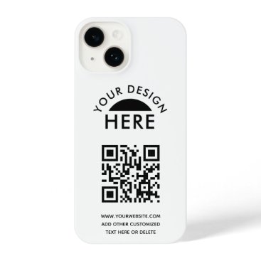 Your Logo & QR Code Business Promotiona  iPhone 14 Case
