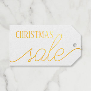 Your Logo QR Code Luxury Creative Discount Coupon Foil Gift Tags