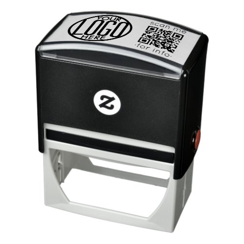 Your Logo  QR Code Modern Business Promotional Self_inking Stamp