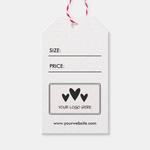 Your Logo QR Code Price Gift Tags