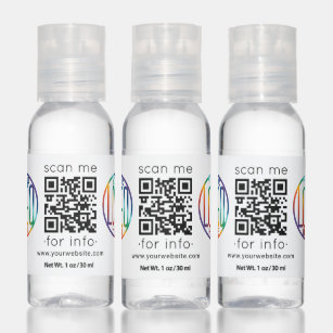 Your Logo & QR Code Promotional Corporate Travel Hand Sanitizer