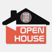 Your Logo Real Estate Open House Sign | Zazzle