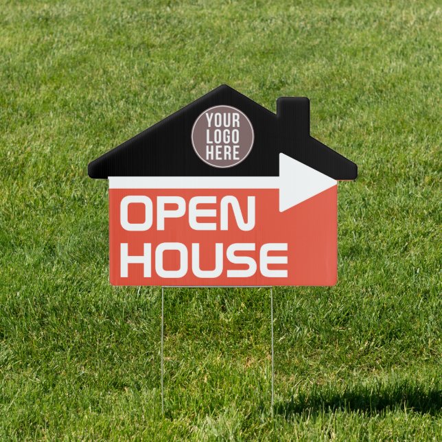 Your Logo Real Estate Open House Sign (Insitu)