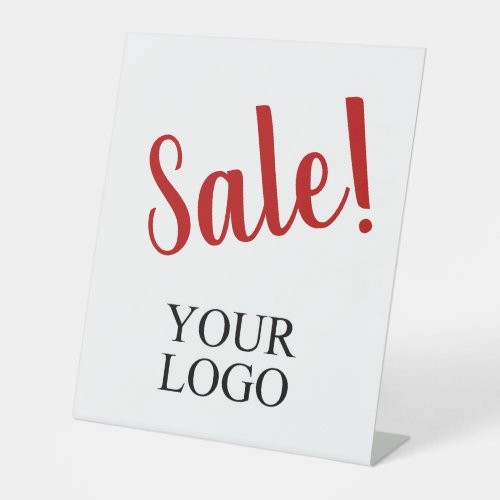 Your Logo Red Sale Business Pedestal Sign