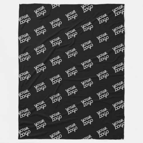Your Logo Repeated automatically Fleece Blanket