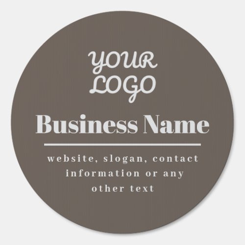 Your Logo Retro_Modern Beige  Light Grey Sign