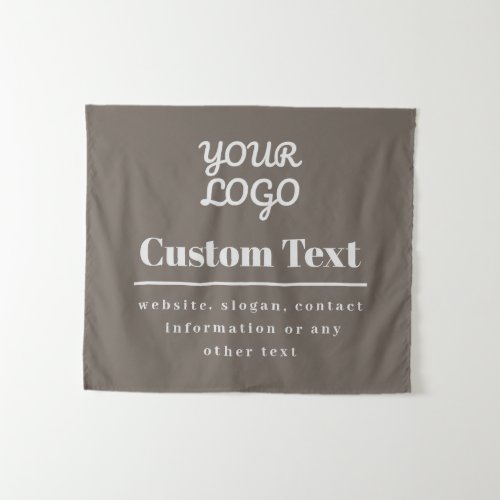 Your Logo Retro_Modern Modern Beige  Light Grey Tapestry