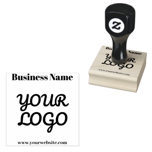 Your Logo Retro_Modern Rubber Stamp