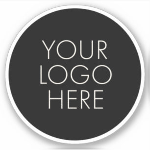 Your Logo Round Business Company Professional Sticker