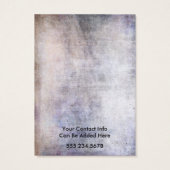 Your Logo Rustic Purple White Earring Holder Card (Back)
