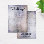 Your Logo Rustic Purple White Earring Holder Card (Desk)