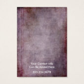 Your Logo Rustic Raspberry Earring Holder Card (Back)