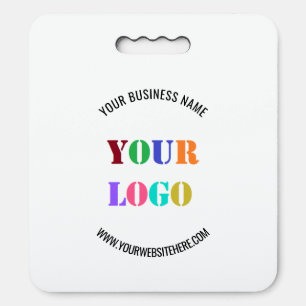 Your Logo Seat Cushion Example with Custom Text