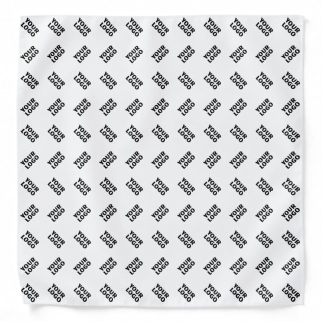 Your Logo | Simple Alternating Repeating Pattern Bandana (Front)