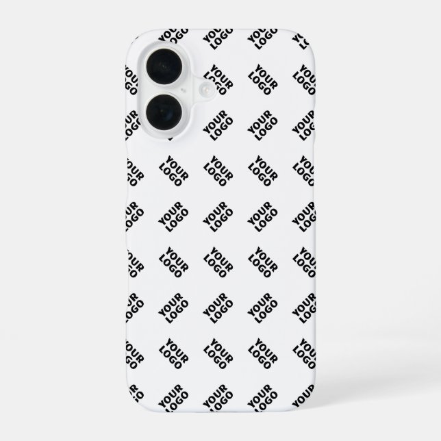 Your Logo | Simple Alternating Repeating Pattern Iphone Case (Back)