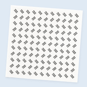 Your Logo Simple Alternating Repeating Pattern Napkins