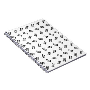 Your Logo   Simple Alternating Repeating Pattern Notebook