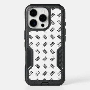 Your Logo Simple Alternating Repeating Pattern iPhone 16 Pro Case