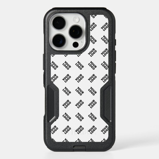 Your Logo | Simple Alternating Repeating Pattern Otterbox iPhone Case (Back)