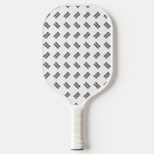 Your Logo Simple Alternating Repeating Pattern Pickleball Paddle