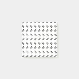 Your Logo Simple Alternating Repeating Pattern Post-it Notes