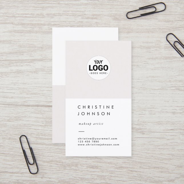 your logo simple design business card (Front/Back In Situ)