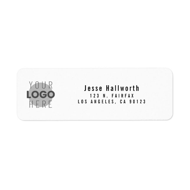 Your Logo | Simple Modern Return Address Label (Front)