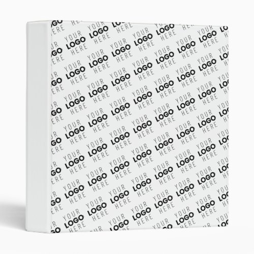 Your Logo Simple Repeating Diagonal Pattern 3 Ring Binder