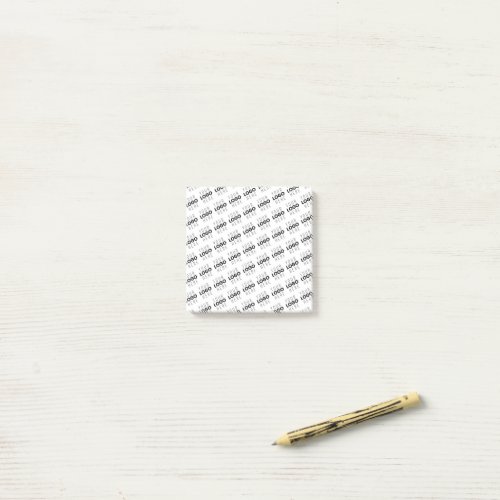 Your Logo Simple Repeating Diagonal Pattern Post-it Notes