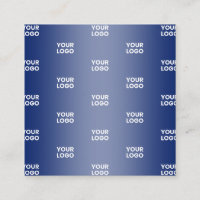 Your Logo Simple Repeating Logo Navy Blue Gradient