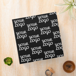Your Logo   Simple Repeating Logo Pattern  3 Ring Binder