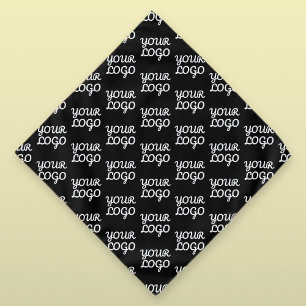 Your Logo Simple Repeating Logo Pattern Bandana
