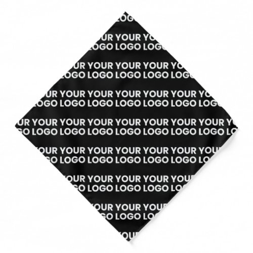 Your Logo  Simple Repeating Logo Pattern  Bandana