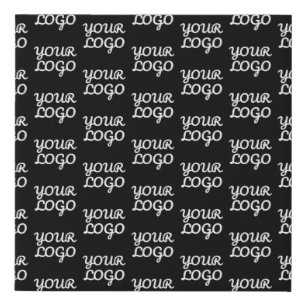 Your Logo   Simple Repeating Logo Pattern  Faux Canvas Print